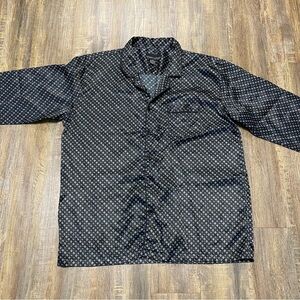 Robert Louis Silk Luxury Long Sleeve Button Up Pants Pajama Set XL (see details)